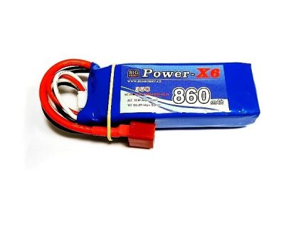 Li-pol baterie 860 mAh 2S 35C (70C) Power X6