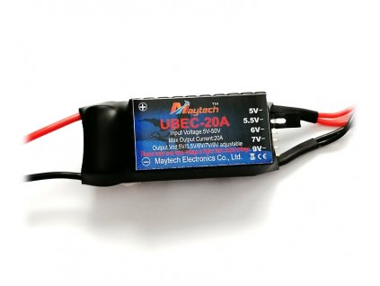 Externí spínaný stabilizátor 20A 5V, 5,5V, 6V, 7V, 9V (UBEC) Maytech
