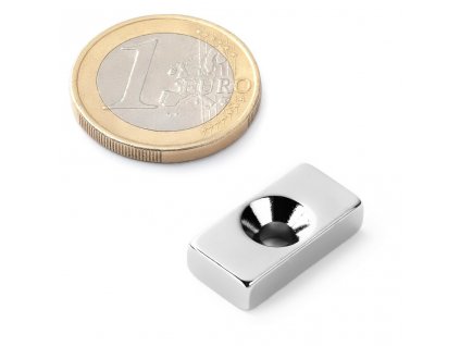 Magnet 20x10x5mm / otvor pro šroub 3,5mm