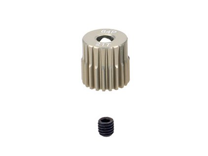 Pastorek modul 64DP 21T (zubů) hřídel 3,17mm