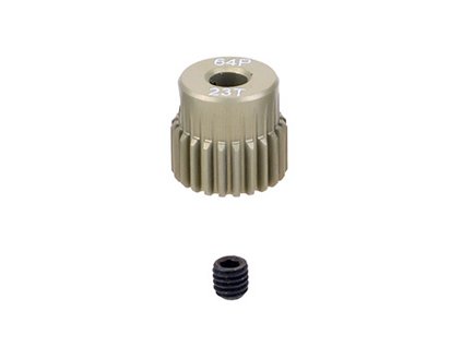 Pastorek modul 64DP 23T (zubů) hřídel 3,17mm