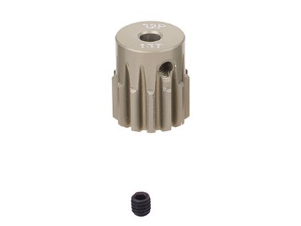 Pastorek modul 32DP 13T (zubů) hřídel 3,17mm