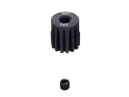 Pastorek ocel modul 32DP 14T (zubů) hřídel 5mm