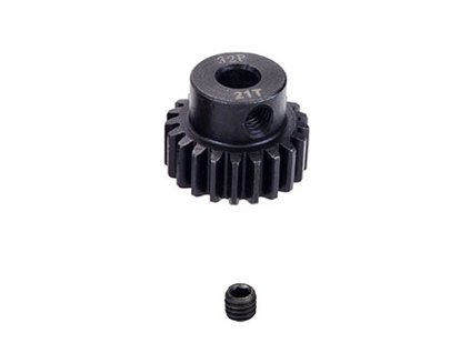 Pastorek ocel modul 32DP 21T (zubů) hřídel 5mm