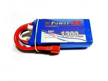 Li-pol baterie 1300 mAh 2S 25C (50C) Power X6