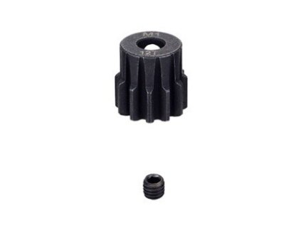 Pastorek ocel modul M1 12T (zubů) hřídel 5mm