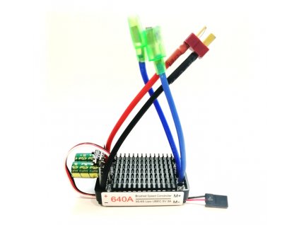 Stejnosměrný regulátor otáček 120A (640A) Regulátor BH Power Car ESC