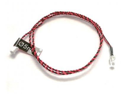 LED osvětlení kabel, dioda 5mm (60cm) - 1x červená