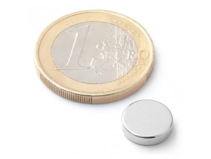 Extra silný neodymový magnet kruhový 10x2,5mm