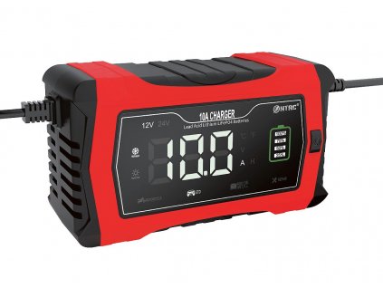Autonabíječka P10-RED 12V/ 24V 10A Lithium, LiFePO4, Pb (GEL, AGM, SLA, WET, EFB, Flooded)