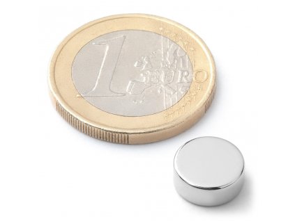 Extra silný neodymový magnet kruhový 10x4mm