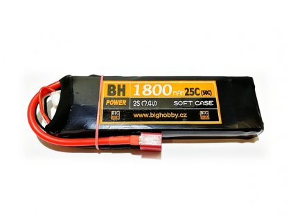 Li-pol baterie  1800 mAh 2S 25C (50C) BH Power