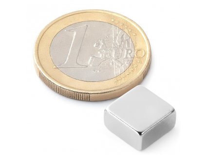 Extra silný 10x10x5mm neodymový magnet čtvercový