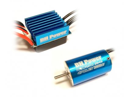 Střídavý elektromotor 2845 3900kv+35A pro RC auta Combo BH Power