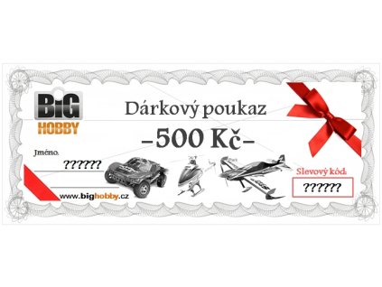 Dárkový poukaz v hodnotě 500,-Kč