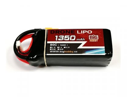 Li-pol baterie DRONE LIPO 1350mAh 4S 80C (160C)
