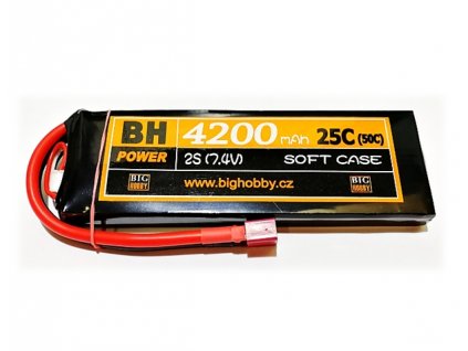 Li-pol baterie 4200 mAh 2S 25C (50C) BH Power