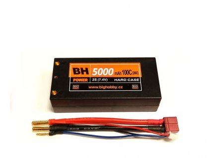 Li-pol baterie 5000 mAh 2S 100C (200C) HC (short HC), 1.6-1.7 mΩ BH Power