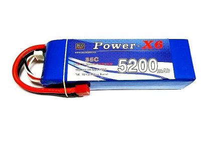 Li-pol baterie 5200 mAh 2S 25C (50C) Power X6
