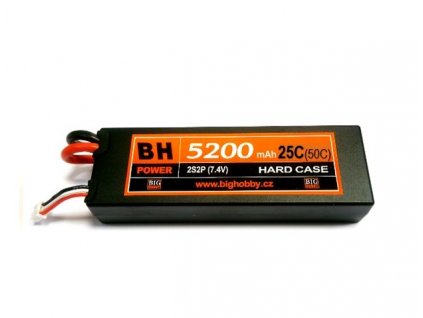 Li-pol baterie 5200 mAh 2S 25C (50C) HC (B) BH Power