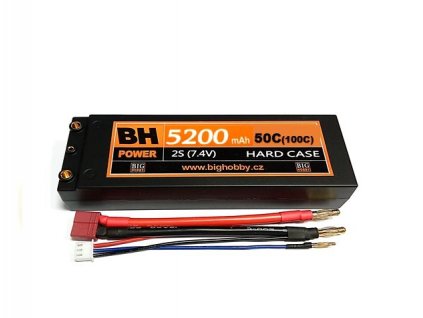 Li-pol baterie 5200 mAh 2S 50C (100C) HC (A) BH Power