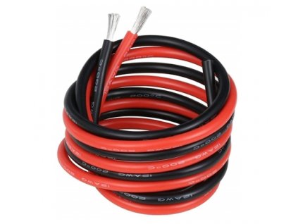 Silikonový kabel 8 AWG (3,26mm) Black