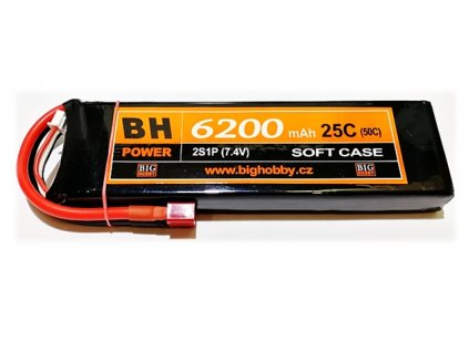 Li-pol baterie 6200 mAh 2S 25C (50C) BH Power