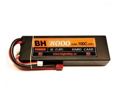 Li-pol baterie 8000 mAh 2S 100C (200C) HC (B), 1.7-1.8mΩ BH Power