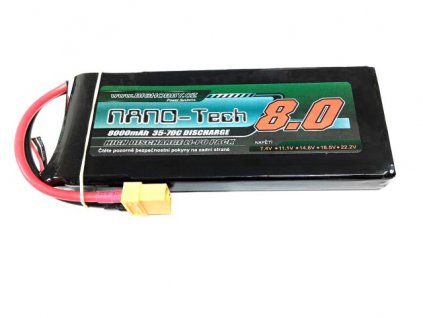 Li-pol baterie 8000mAh 2S 35C (70C) Bighobby-NANO Tech