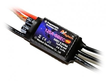 Regulátor otáček 120A Maytech FP32- FALCON Pro 32bit - (2-8S) SBEC