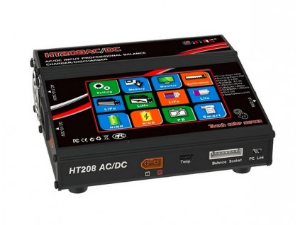 Nabíječka baterií s LCD - HTRC HT208 AC DC 420W 20A 1-8S Li-Po s vestavěným zdrojem