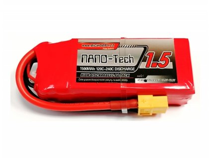 Li-pol baterie 1500mAh 3S 120C (240C) Bighobby-NANO Tech