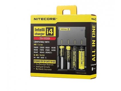 NITECORE i4 inteligentní nabíječka 4x, Li-Ion, Ni-MH, Ni-Cd