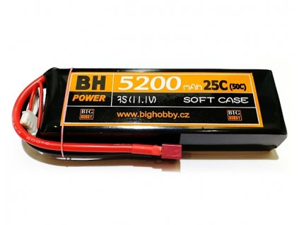 Li-pol baterie 5200 mAh 3S 25C (50C) BH Power