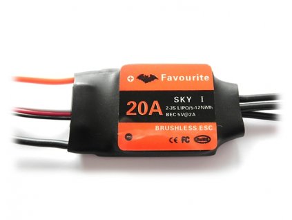 Regulátor otáček 20A Favourite SKY 19g  ESC - Air/Heli