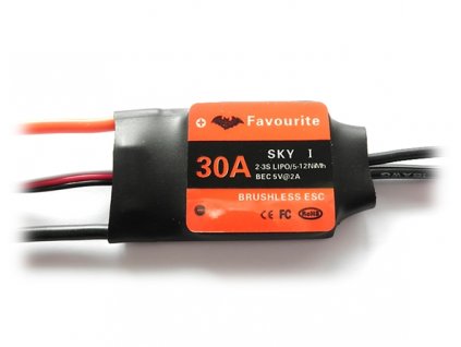 Regulátor otáček 30A Favourite SWL 26g  ESC - Air/Heli