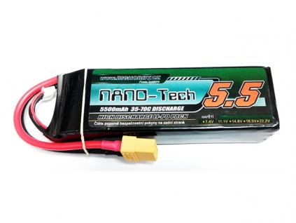 Li-pol baterie 5500mAh 3S 35C (70C) Bighobby - NANO Tech