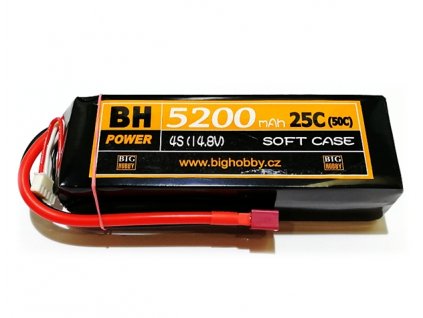 Li-pol baterie 5200 mAh 4S 25C (50C) BH Power