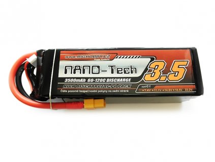 Li-pol baterie 3500mAh 6S 60C (120C) Bighobby-NANO Tech