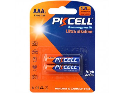 Alkalická baterie AAA - LR03 (1,5V) PK CELL 4ks