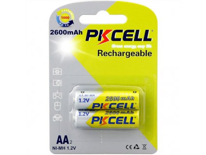 Nabíjecí baterie AA 2600mAh Ni-Mh (1,2V) PK CELL 2ks