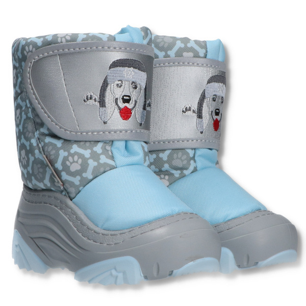 Detské zimne snehule Demar DOGGY 2 LIGHT 4026 NB modré Veľkosť: 20/21