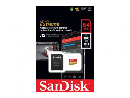 Karta SanDisk MicroSDXC 64GB Extreme RescuaPRO Deluxe