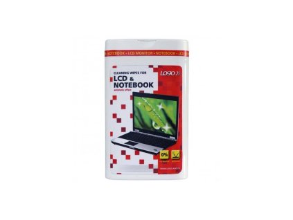 Čisticí ubrousky, na LCD, notebooky, krabice, 50ks, LOGO