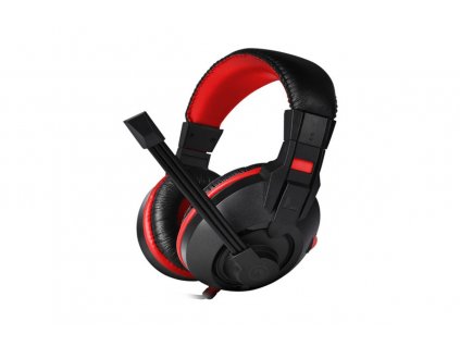 Marvo H8321S, sluchátka s mikrofonem, ovládání hlasitosti, černá, 2 x 3,5 mmJack