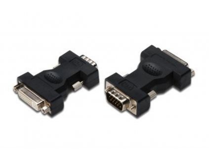 ASSMANN DVI-I DualLink adaptér DVI-I (24+5) F (jack)/DSUB15 M (konektor) černý