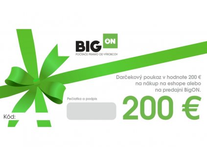 Dárkový poukaz - 200 €