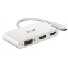 D-Link USB-C hub na VGA, HDMI, DisplayPort 3v1