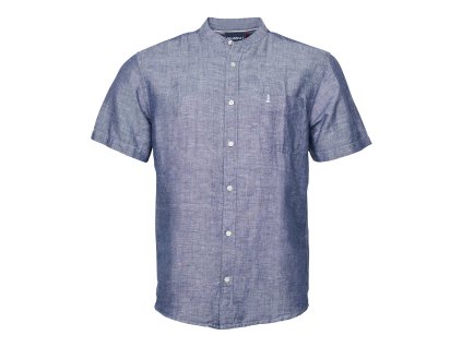 11154B North 56°4 farmer linen shirt 0580 Navy Blue Main