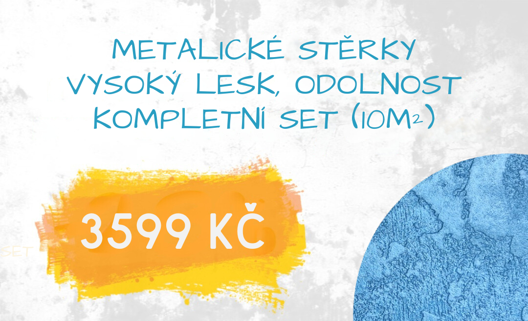 Bigstone Metalické stěrky - Vysoký lesk, odolnost